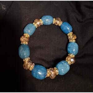 Y37 Blue Stone stretchy bracelet